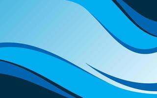 Blue Abstract Wave Background. Blue smooth wave template vector