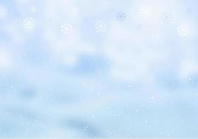 Winter landscape with snowflake. Smooth background vector