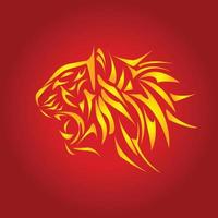 tiger logo chinese new year 2022 vector