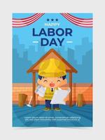 Labor Day Poster vector