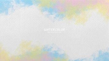 watercolor background with paper texture and white space for text vector