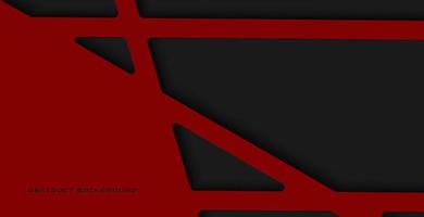 Abstract black and red background with deep shadow and texture, luxury line background concept. vector