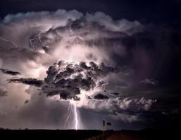 pradera nubes de tormenta canadá foto