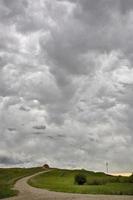 pradera nubes de tormenta canadá foto