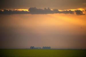 Prairie Storm Clouds Sunset photo