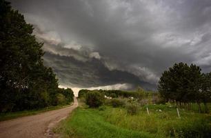 pradera nubes de tormenta canadá foto