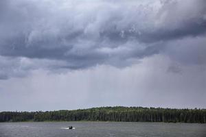 pradera nubes de tormenta canadá foto