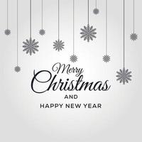 Merry Christmas and Happy New Year vector Background Xmas design