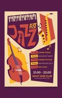 cartel del festival de música jazz
