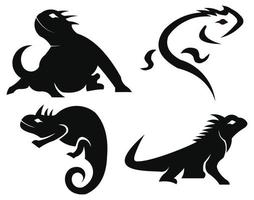 icono de vector de camaleón. signo plano relleno para concepto móvil y diseño web. lagarto animal simple icono sólido. símbolo, ilustración de logotipo. gráficos vectoriales perfectos de píxeles