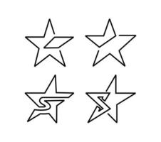 Customer rating icon vector design template,symbol logo vector Star icon set.