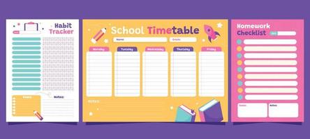 School Journal Template vector