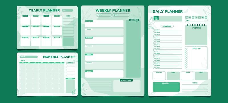 Green Theme Journal Template