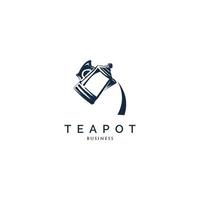 Teapot icon logo design inspiration vector