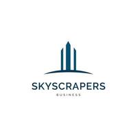 Skyscrapers icon logo design inspiration vector