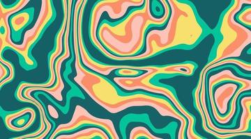 Hand drawn flat psychedelic groovy background vector