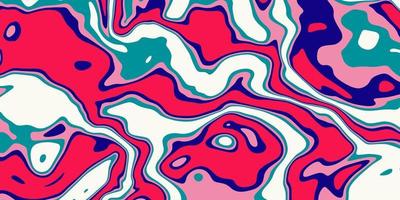 Hand drawn flat psychedelic groovy background vector