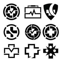 healthcare medicine care hospital clinic symbol emergency vector