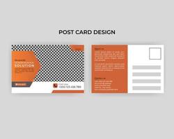 Corporate Professional Business Postcard Design, Event Card Design, Direct Mail EDDM Template, Invitation Card Design vector