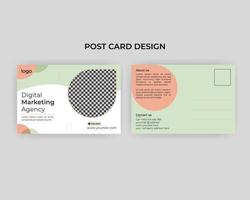 Corporate Professional Business Postcard Design, Event Card Design, Direct Mail EDDM Template, Invitation Card Design vector