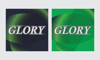 Glory text effect vector