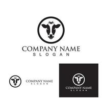 Cow Logo Template vector icon