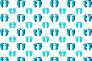 Abstract Child Footprint Pattern Background vector