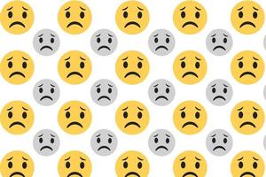 Abstract Sad Face Pattern Background vector