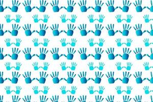 Abstract Hand Handprint Pattern Background vector