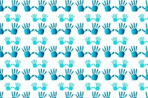 Abstract Hand Handprint Pattern Background vector