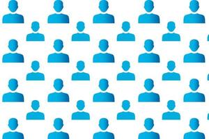 Abstract Man Avatar Pattern Background vector