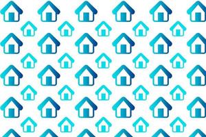 Abstract House Pattern Background vector