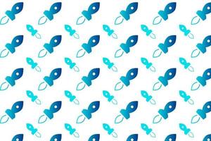 Abstract Simple Rocket Pattern Background vector