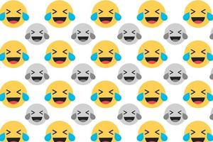 Abstract Tears of Joy Face Pattern Background vector