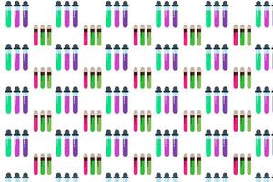 Abstract Test Tube Pattern Background vector