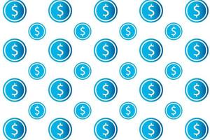 Abstract Money Coin Pattern Background vector