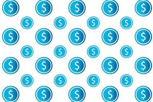 Abstract Money Coin Pattern Background vector