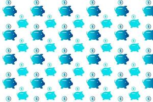 Abstract Save Money Pattern Background vector