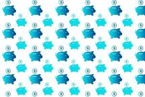 Abstract Save Money Pattern Background vector