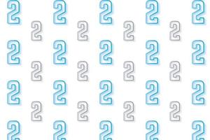 Abstract Number 2 Pattern Background vector