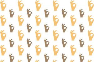 Abstract Hole Hand Gesture Pattern Background vector