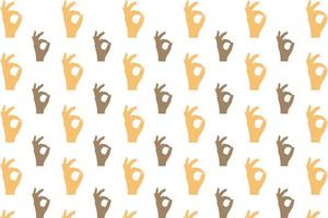 Abstract Hole Hand Gesture Pattern Background vector