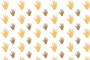 Abstract Hand Pattern Background vector