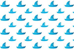 Abstract Sailboat Pattern Background vector