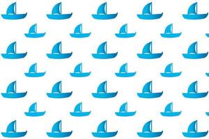 Abstract Sailboat Pattern Background vector