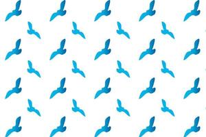 Abstract Flying Pigeon Pattern Background vector