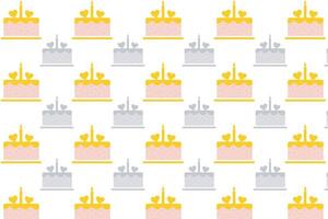 Abstract Birthday Cake Pattern Background vector