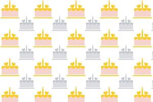 Abstract Birthday Cake Pattern Background vector