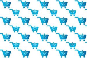 Abstract Shopping Pattern Background vector