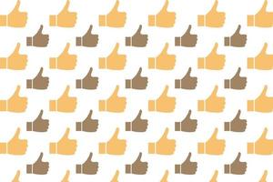 Abstract Good Job Hand Gesture Pattern Background vector